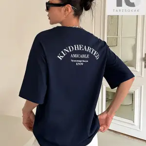 Essnce Çiçek Desenli Damla Omuz Tişört