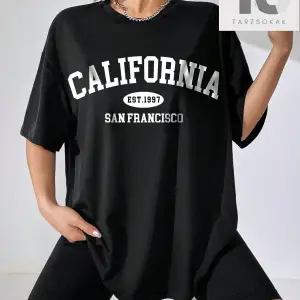 Essnce Sloganlı Grafikli Düşük Omuzlu Tişört