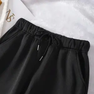 Essnce Solid Drawstring Waist Thermal Lined 4 Mevsim Eşofman