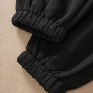 Essnce Solid Drawstring Waist Thermal Lined 4 Mevsim Eşofman