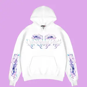 Eternal Text Baskılı Oversize Unisex Beyaz