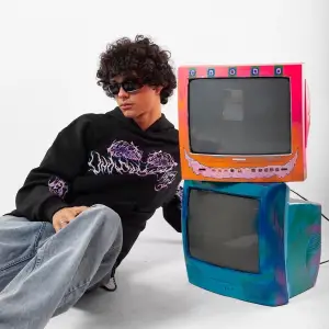 Eternal Text Baskılı Oversize Unisex Beyaz