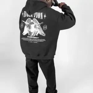 Evolution Baskılı Oversize Unisex Kapüşonlu Beyaz