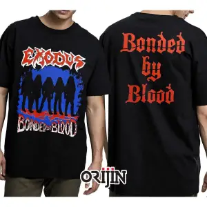 Exodus Bonded By Blood Ön Arka Baskılı Unisex Siyah