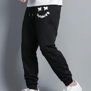 Expression Print Drawstring Waist Eşofman Altı