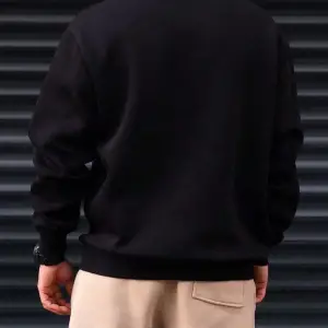 Extended Sizes Plus Letter Mountain Graphic Sweatshirt Siyah