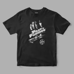 Fast and Furious Baskılı Tişört
