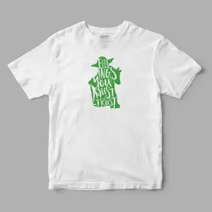 Feelings You Must Trust Yoda Star Wars Baskılı Tişört