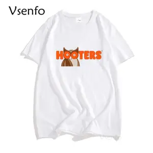 Femboy Hooters orijinal baykuş T Shirt erkekler kadınlar için rahat kısa kollu karikatür graf 2937