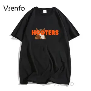 Femboy Hooters orijinal baykuş T Shirt erkekler kadınlar için rahat kısa kollu karikatür graf 2937