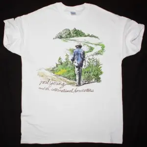 FOGHAT LOGO ESTABLISHED 1971 NEW WHITE T SHIRT ÖN VE ARAKA BASKILI