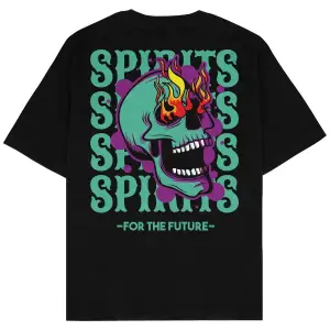 For The Future Siyah Oversize Unisex T-shirt