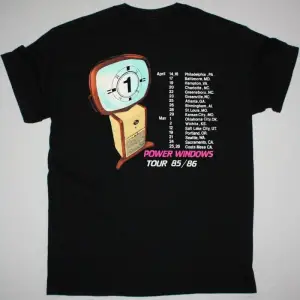 FOREIGNER DOUBLE VISION NEW BLACK T-SHIRT ÖN VE ARAKA BASKILI