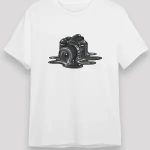 Fotoğrafçı Beyaz Unisex Tişört T-Shirt