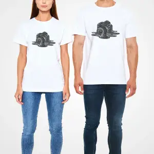 Fotoğrafçı Beyaz Unisex Tişört T-Shirt