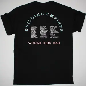 FRONT 242 TYRANNY FOR YOU NEW BLACK T-SHIRT ÖN VE ARAKA BASKILI