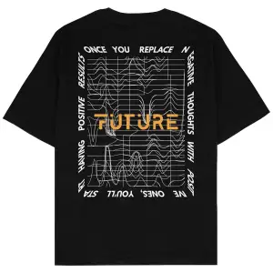 Future Siyah Oversize Unisex T-shirt