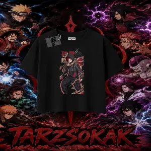 Gaara Naruto Anime Karakteri Kadın Crop Tişört Beyaz