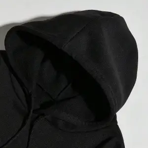 Galaxy Özel Baskılı Oversize Kapüşonlu Sweatshirt Siyah