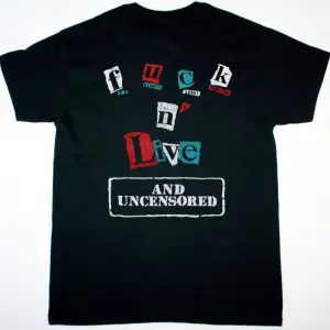 GARY MOORE DIRTY FINGERS NEW BLACK T-SHIRT ÖN VE ARAKA BASKILI