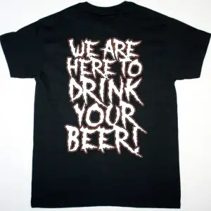 GBH PUNK JUNKIES NEW WHITE T SHIRT ÖN VE ARAKA BASKILI