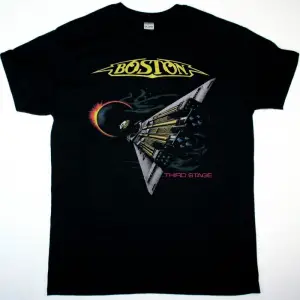 GENESIS A TRICK OF THE TAIL NEW BLACK T-SHIRT ÖN VE ARAKA BASKILI