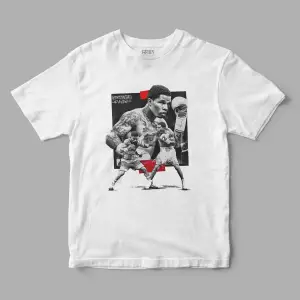 Gervanto Davies Boks Dövüş Baskılı Tişört