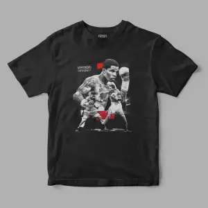 Gervanto Davies Boks Dövüş Baskılı Tişört