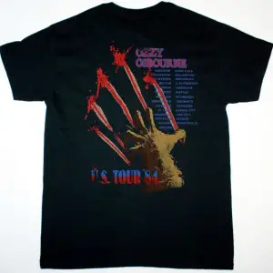 GHOST ELIZABETH NEW BLACK T-SHIRT ÖN VE ARAKA BASKILI