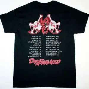GHOST MAJESTY NEW BLACK T-SHIRT ÖN VE ARAKA BASKILI