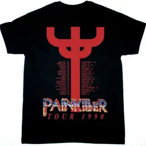 GIRLSCHOOL TAKE A BITE 1988 NEW BLACK T SHIRT ÖN VE ARAKA BASKILI