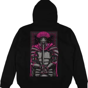 Gladiator Siyah Oversize Unisex Kapüşonlu Sweatshirt Hoodie