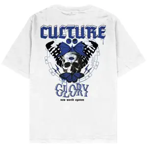 Glory Beyaz Oversize Unisex T-shirt