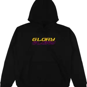 Glory Oversize Unisex Kapüşonlu Sweatshirt Hoodie Siyah