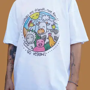 Go Vegan / Oversize Rtişört