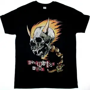 GODFLESH GODFLESH NEW BLACK T SHIRT ÖN VE ARAKA BASKILI