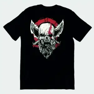 Gods Of War Oyun Baskılı Penye Tişört