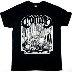 GOGOL BORDELLO SLINGSHOT NEW BLACK T-SHIRT ÖN VE ARAKA BASKILI