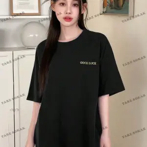 Good Lucky Baskılı Oversize Kalıp Unisex T-shirt