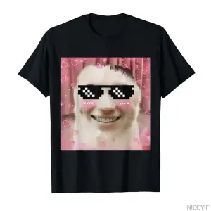 Goofy Ahh Kedi Meme Dank Cursed Weirdcore Cringey Muz Kedi T-shirt Erkekler Kadınlar Için % 1