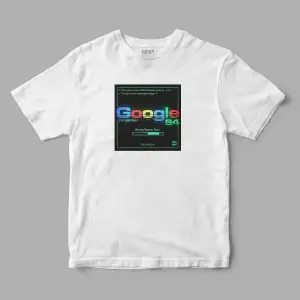 Google 84 Retro Baskılı Tişört