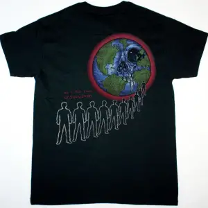 GORGUTS AND THEN COMES LIVIDITY90 NEW WHITE T-SHIRT ÖN VE ARAKA BASKILI