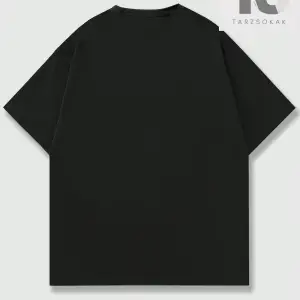 Goth Erkek Harfli ve Çapraz Grafikli Tişört