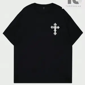 Goth Erkek Harfli ve Grafik Baskılı Tişört