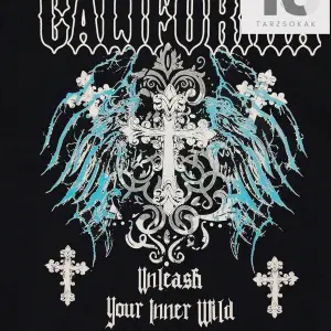 Goth Erkek Harfli ve Grafik Baskılı Tişört