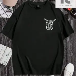 Goth Erkek Örümcek Baskı Ve Harf Grafik Kısa Kollu Tişört