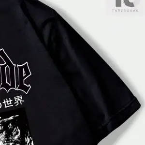 Goth Erkek Slogan Baskılı Yuvarlak Yaka T-Shirt