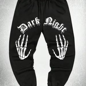 Goth Guys Skeleton Hand Print Eşofman Altı