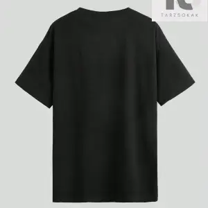 Goth Kedi ve Ay Baskılı Tişört