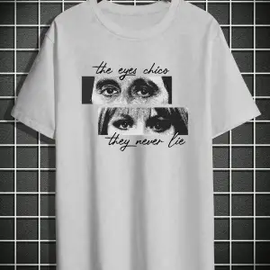 Gözler yalan söylemez Baskılı Tişört